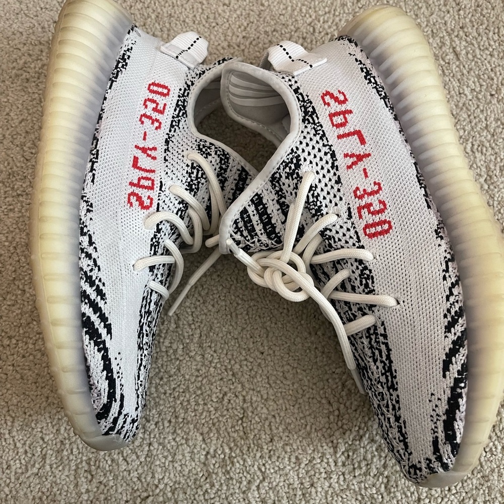 Yeezy Boost 350 V2 Zebra White Black with Red Stripe